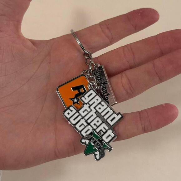 Y2K Grand Theft Auto V Car Key Keychain - Picture 2 of 5